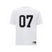 Short sleeves with alphanumeric printing