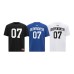 Short sleeves with alphanumeric printing