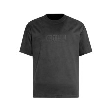 Embroidered suede short sleeves with letters Embroidered suede short sleeves with letters