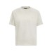 Embroidered suede short sleeves with letters Embroidered suede short sleeves with letters