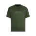 Embroidered suede short sleeves with letters Embroidered suede short sleeves with letters
