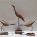 Crane walnut ornament wooden wood carving living room TV cabinet decoration