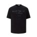Blurred letters printed on dirty short sleeves