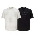 Blurred letters printed on dirty short sleeves