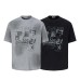 Character letter printing and printing for dirty short sleeves