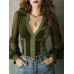 Velvet Spliced Lace High-End Top