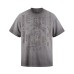 Coconut tree letter print washed and worn short sleeves