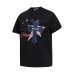 College Style Applique Letter Cross Embroidered Short Sleeve T-Shirt College Style Applique Letter Cross Embroidered Short Sleeve T-Shirt