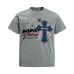 College Style Applique Letter Cross Embroidered Short Sleeve T-Shirt College Style Applique Letter Cross Embroidered Short Sleeve T-Shirt