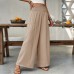 High waisted elastic waisted loose pants High waisted elastic waisted loose pants