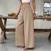 High waisted elastic waisted loose pants High waisted elastic waisted loose pants