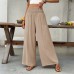High waisted elastic waisted loose pants High waisted elastic waisted loose pants