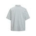 Vintage Letter Print Short Sleeve Polo Shirt T-Shirt 