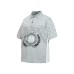 Vintage Letter Print Short Sleeve Polo Shirt T-Shirt 