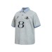 Faux Two-Piece Plaid Polo Neck Short Sleeve T-Shirt 
