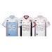 Badge splicing short sleeved jersey