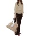 High Neck Slim Fit Ribbed Bubble Sleeve Thick