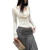 Elegant Lace Halter Top Set with Off-Shoulder Inner Layer for Women