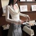 Elegant Lace Halter Top Set with Off-Shoulder Inner Layer for Women