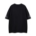 Embroidered suede spray painted short sleeves