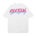 Embroidered printed short sleeves with letters