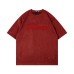 Embroidered suede short sleeves