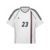 V-neck contrasting sports short sleeved shirt