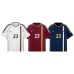 V-neck contrasting sports short sleeved shirt