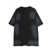 Spray painted dirty character print short sleeved shirt Spray painted dirty character print short sleeved shirt