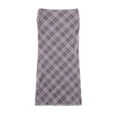 Commuting style elegant plaid silk mesh skirt Commuting style elegant plaid silk mesh skirt