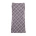 Commuting style elegant plaid silk mesh skirt