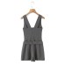 Street striped waistband vest jumpsuit skirt