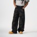 Style Heavy Embroidery Straight Leg Wide Leg Jeans
