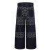 High Street Embroidered Letter Print Denim Pants
