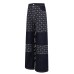 High Street Embroidered Letter Print Denim Pants