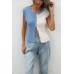Button round neck top Button round neck top