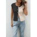 Button round neck top Button round neck top