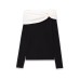 Pure Desire Wind Straight Neck Off Shoulder Top