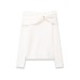 Pure Desire Wind Straight Neck Off Shoulder Top