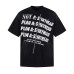 Printed letters for dirty short sleeves