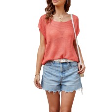 Women's round neck loose top