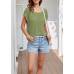 Women's round neck loose top