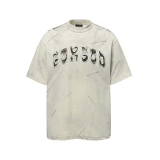 Embroidered cloth washed water dirty short sleeves