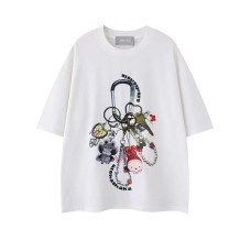 Keychain pendant with printed short sleeves