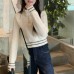 High Neck Thickened White Design Sense Short Style