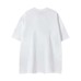 Blurred character letter printed short sleeved shirt
