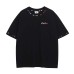 Embroidered letter round neck short sleeved T-shirt