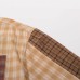 Style Color-Blocking Spliced Long Sleeve Shirt