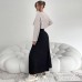 Striped long sleeved T-shirt suspender dress set Striped long sleeved T-shirt suspender dress set