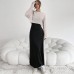 Striped long sleeved T-shirt suspender dress set Striped long sleeved T-shirt suspender dress set